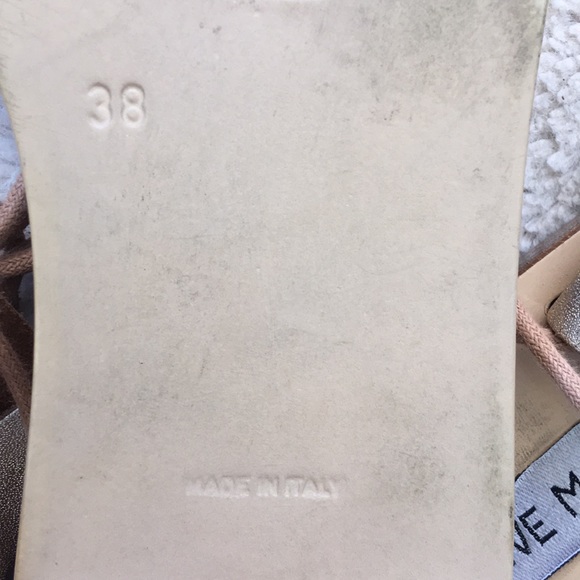 Steve Madden | Espadrilles Metallic Studded Lace Up Sandals - Picture 7 of 8